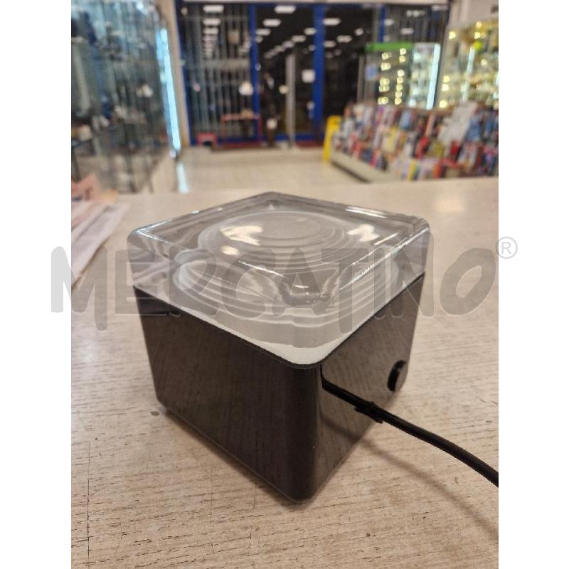 LAMPADA CUBO PLASTICA NERA VETRO | Mercatino dell'Usato Bologna 2