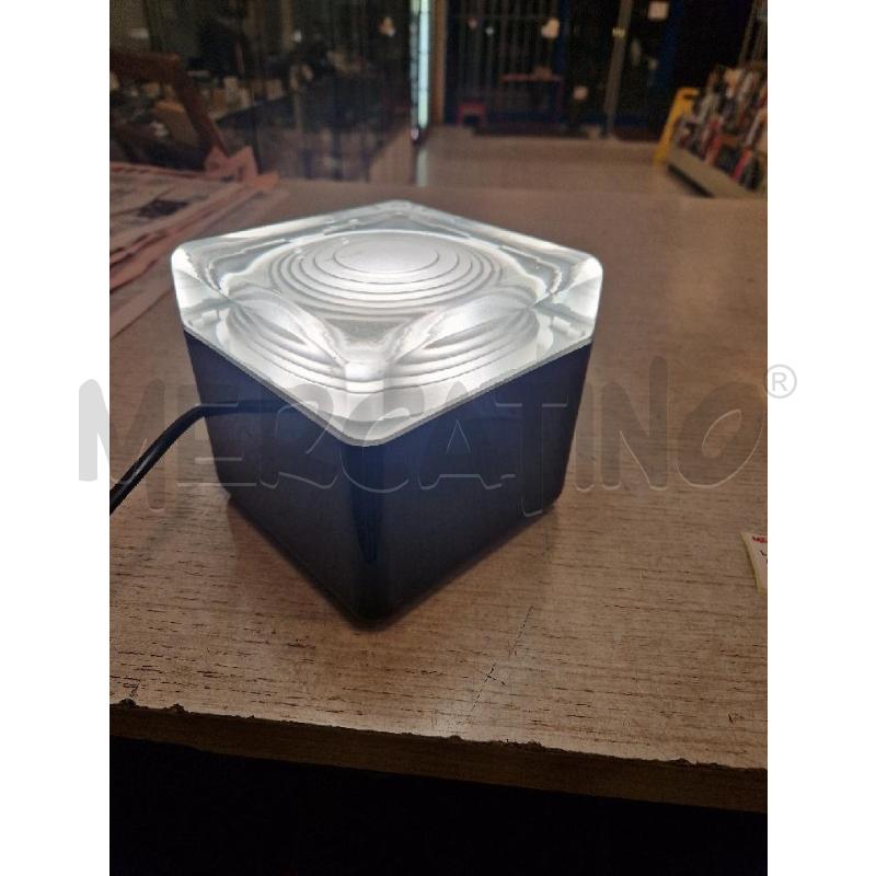 LAMPADA CUBO PLASTICA NERA VETRO | Mercatino dell'Usato Bologna 4