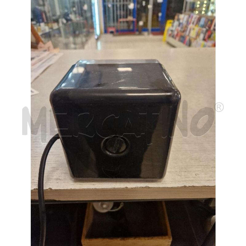 LAMPADA CUBO PLASTICA NERA VETRO | Mercatino dell'Usato Bologna 5