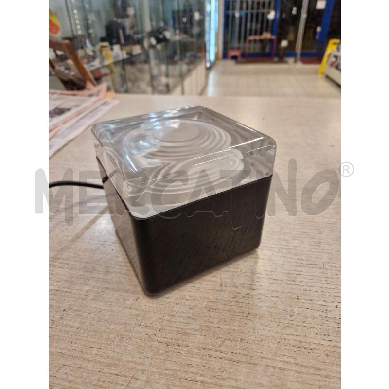 LAMPADA CUBO PLASTICA NERA VETRO | Mercatino dell'Usato Bologna 2