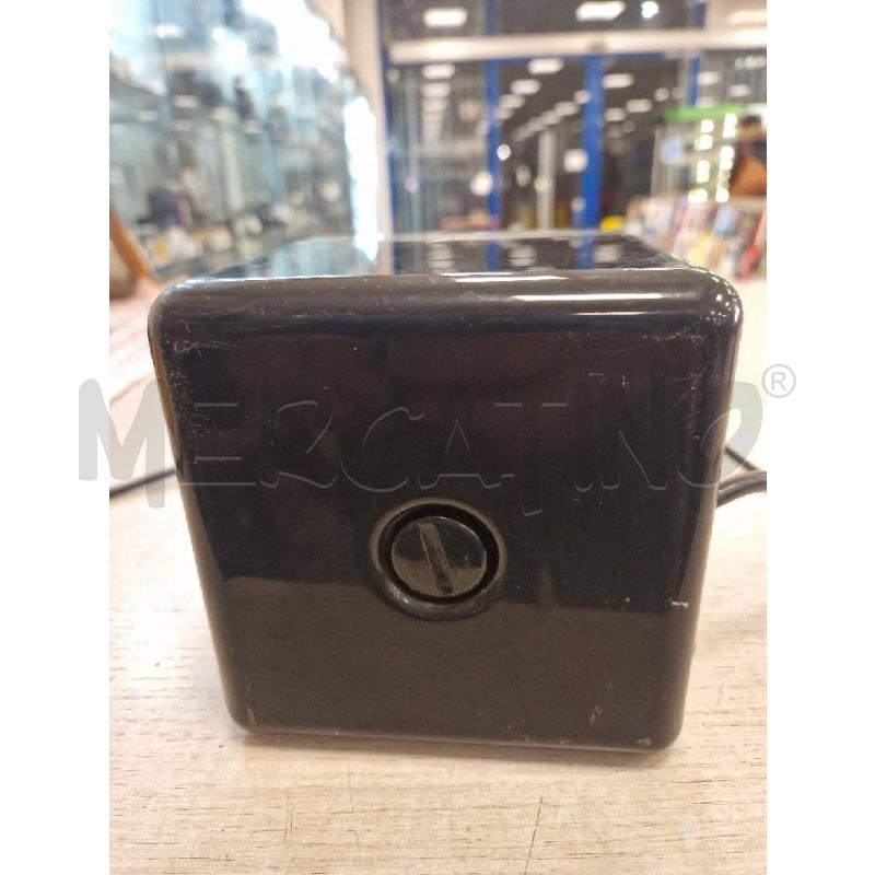 LAMPADA CUBO PLASTICA NERA VETRO | Mercatino dell'Usato Bologna 5