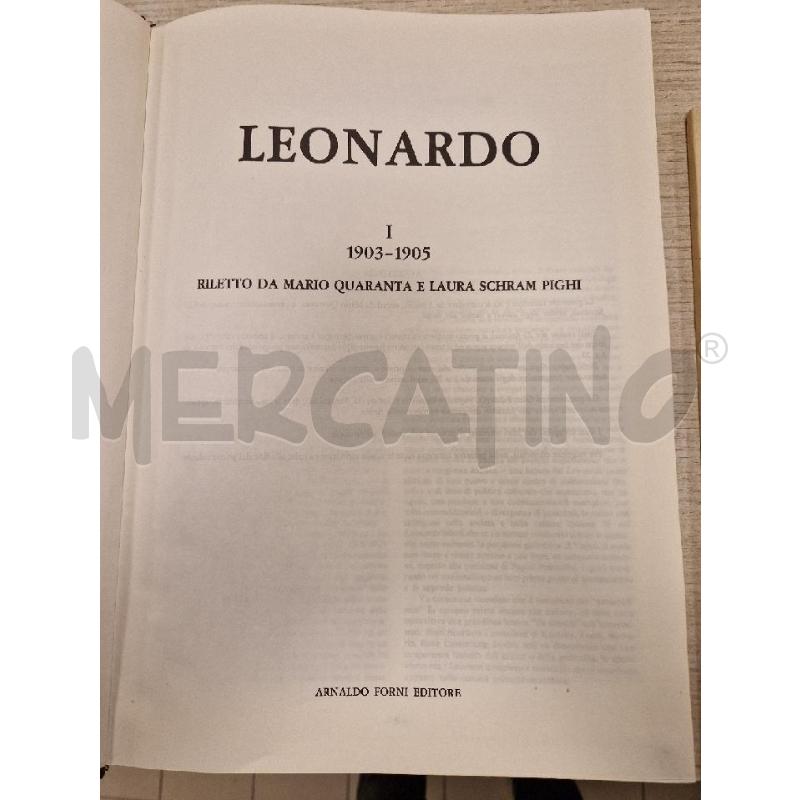 LEONARDO 1903-1905  RILETTO DA MARIO QUARANTA | Mercatino dell'Usato Bologna 1