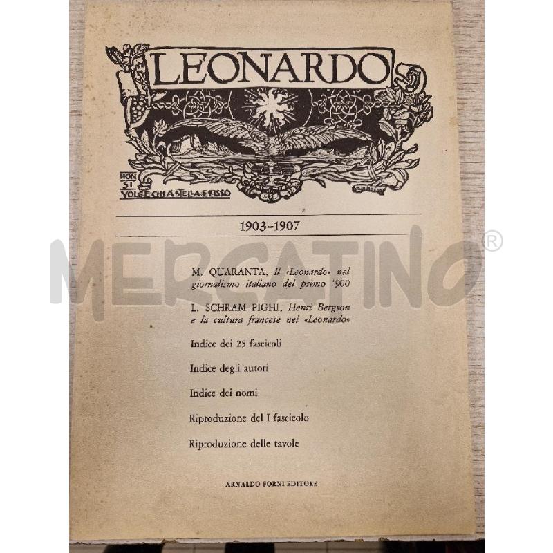 LEONARDO 1903-1905  RILETTO DA MARIO QUARANTA | Mercatino dell'Usato Bologna 2