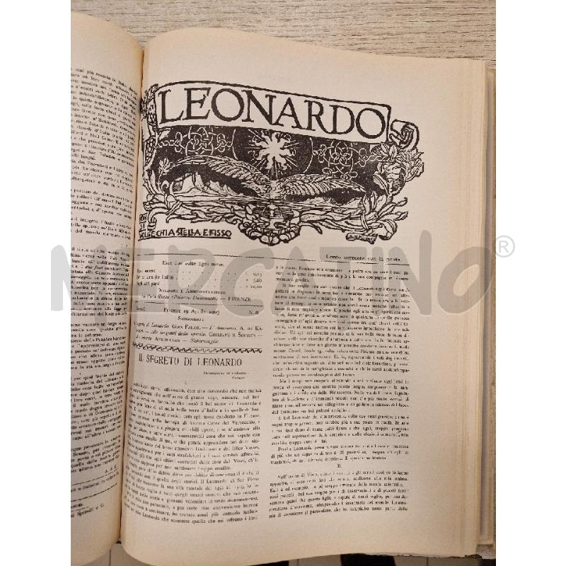 LEONARDO 1903-1905  RILETTO DA MARIO QUARANTA | Mercatino dell'Usato Bologna 4