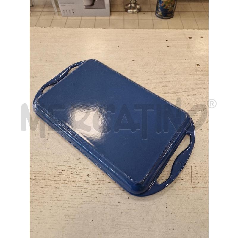 LE CREUSET BISTECCHIERA BLU  GHISA 32 X 22  | Mercatino dell'Usato Bologna 3