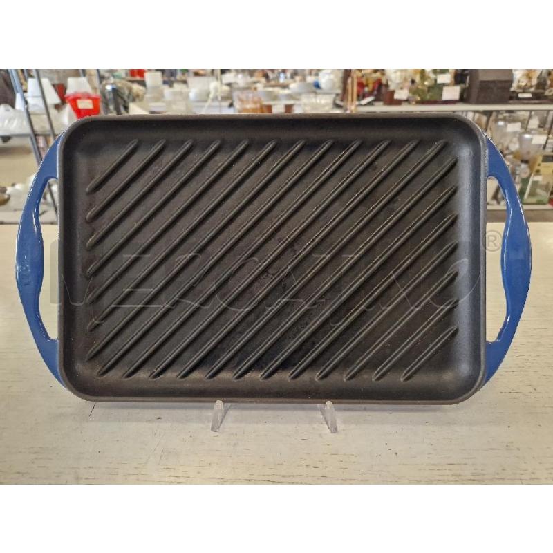 LE CREUSET BISTECCHIERA BLU  GHISA 32 X 22  | Mercatino dell'Usato Bologna 4