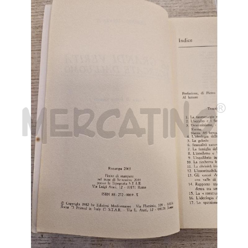 LE GRANDI  VERITA'   CERCHIO FIRENZE 77 | Mercatino dell'Usato Bologna 4