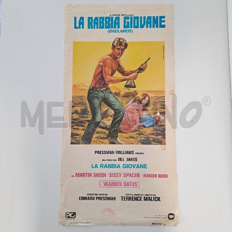 LOCANDINA LA RABBIA GIOVANE ORIGINALE 1976 | Mercatino dell'Usato Bologna 1