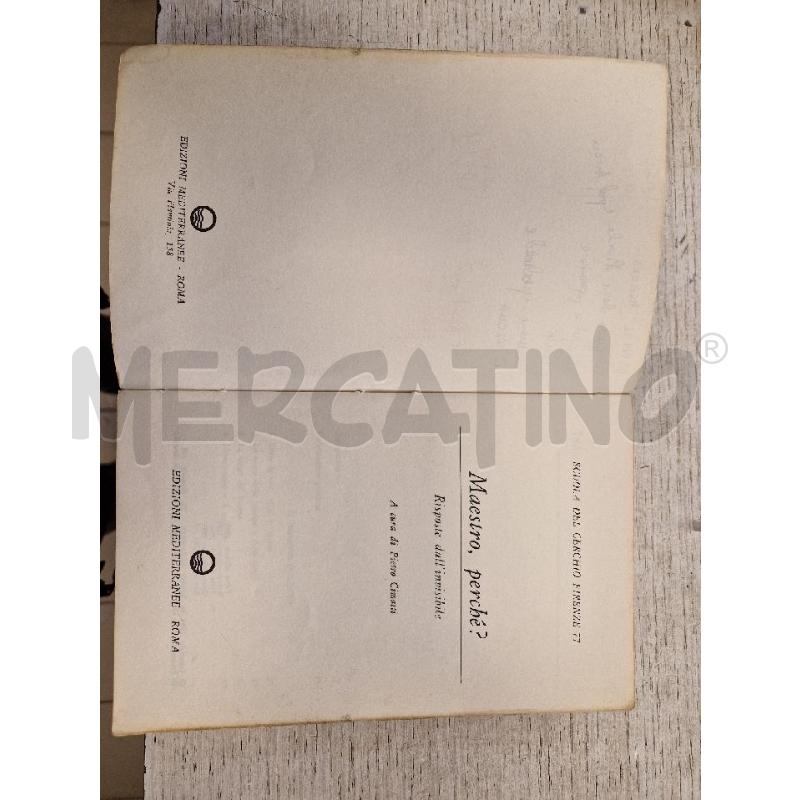 MAESTRO PERCHE' RISPOSTE DALL'INVISIBILE CERCHIO  FIRENZE 77 | Mercatino dell'Usato Bologna 3