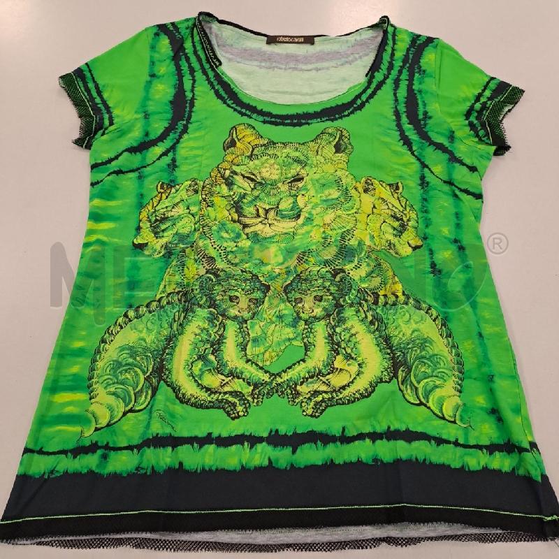 MAGLIA DONNA ROBERTO CAVALLI VERDE | Mercatino dell'Usato Bologna 1