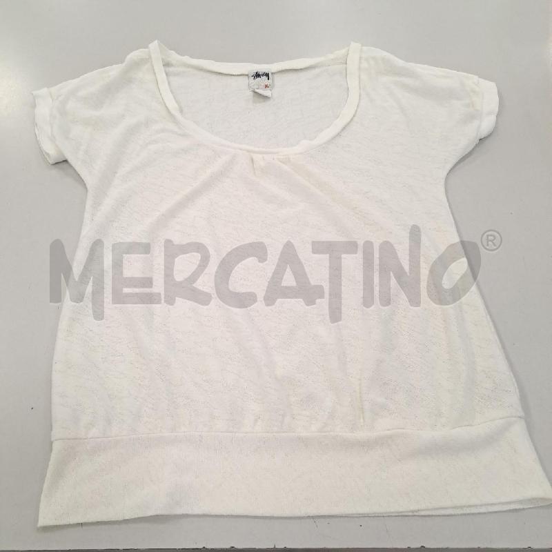 MAGLIA DONNA STUSSY BIANCA | Mercatino dell'Usato Bologna 1