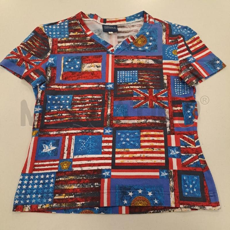 MAGLIA DONNA VERSACE STAMPA BANDIERA  | Mercatino dell'Usato Bologna 1