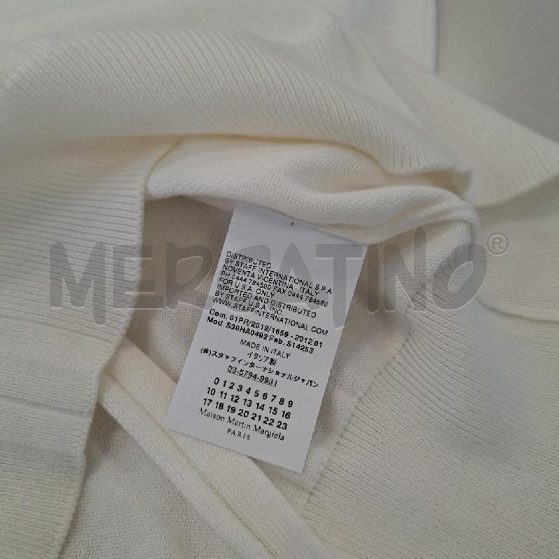 MAGLIA UOMO BIANCA MAISON MARGIELA | Mercatino dell'Usato Bologna 3