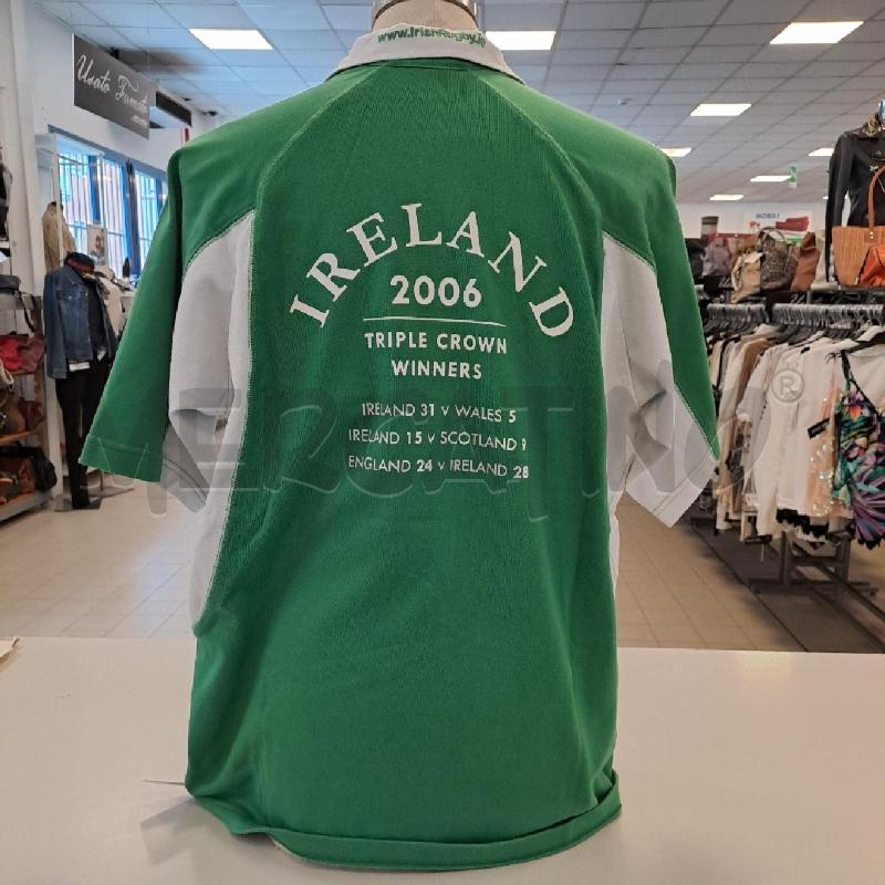 MAGLIETTA UOMO RUGBY IRELAND BIANCO VERDE | Mercatino dell'Usato Bologna 2