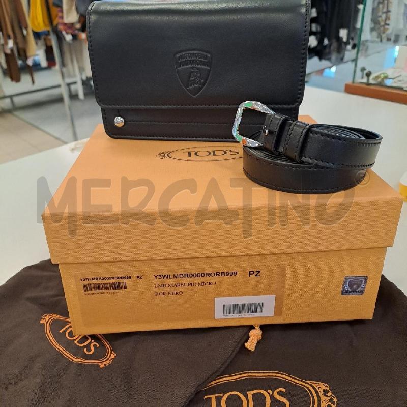 MARSUPIO MICRO TOD'S PER LAMBORGHINI NERO PELLE | Mercatino dell'Usato Bologna 1