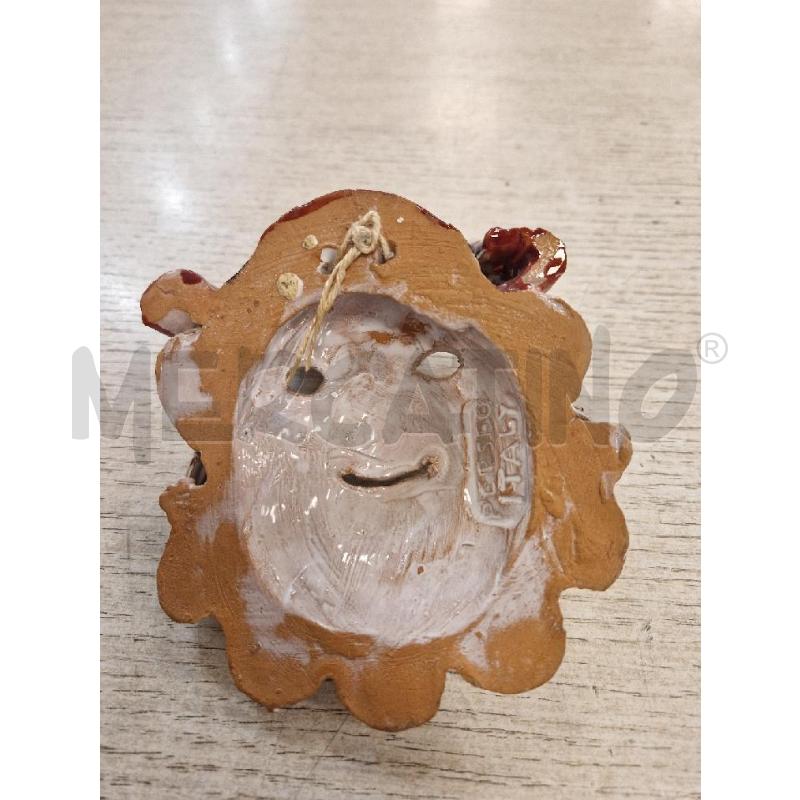 MASCHERA CARNEVALE IN COTTO  CAPPELLO ROSSO | Mercatino dell'Usato Bologna 2