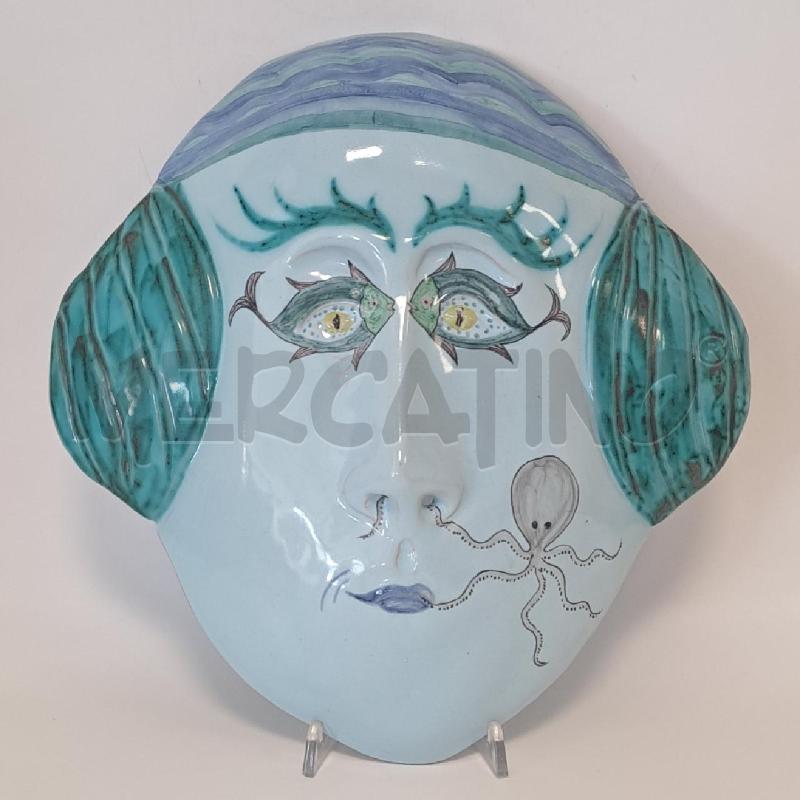 MASCHERA CERAMICA PITIGLIANO  VISO DI DONNA | Mercatino dell'Usato Bologna 1