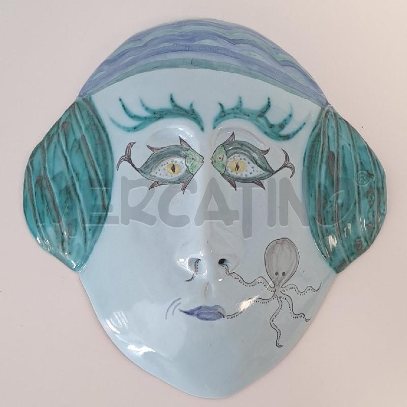 MASCHERA CERAMICA PITIGLIANO  VISO DI DONNA | Mercatino dell'Usato Bologna 4