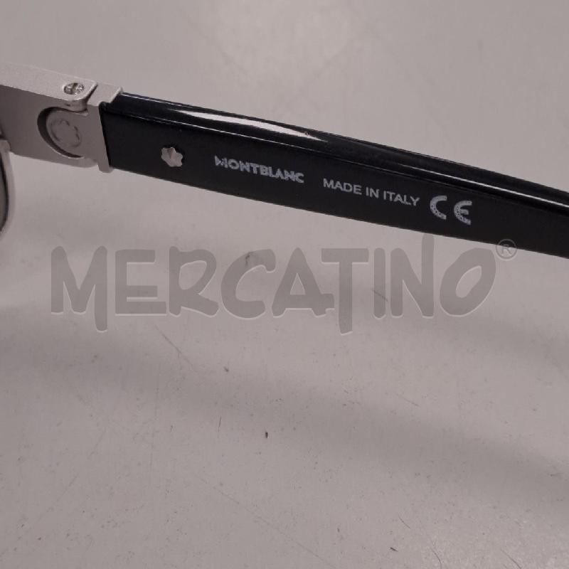 OCCHIALI UOMO MONTBLANC CROMO E NERO | Mercatino dell'Usato Bologna 4