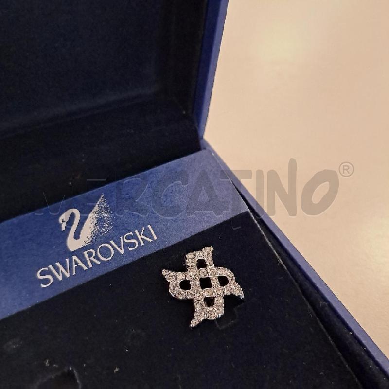 ORECCHINI SWAROVSKI CLIP INTRECCIO STRASS BIACHI | Mercatino dell'Usato Bologna 2