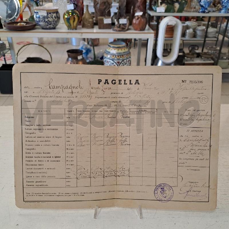 PAGELLA PNF  37/38 | Mercatino dell'Usato Bologna 2