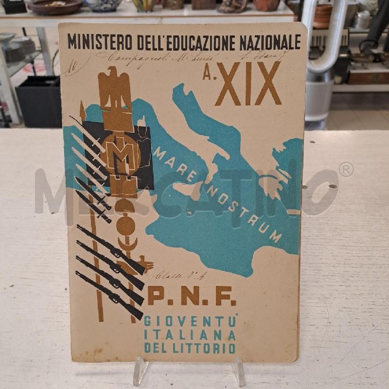 PAGELLA  PNF 1941  | Mercatino dell'Usato Bologna 1