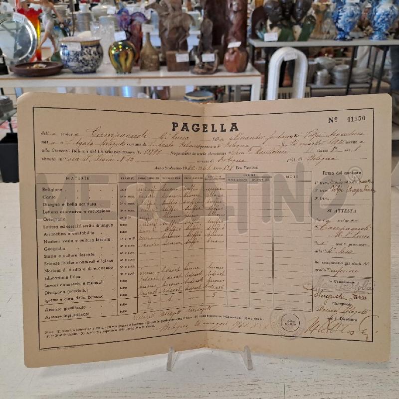 PAGELLA  PNF 1941  | Mercatino dell'Usato Bologna 2