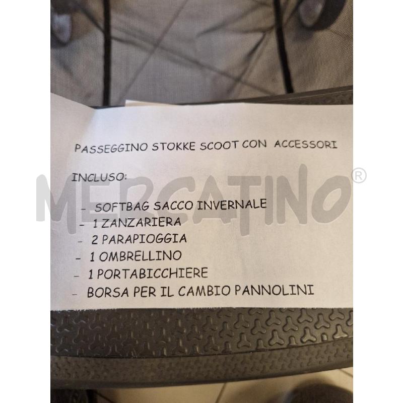 PASSEGGINO STOKKE SCOOT GRIGIO + ACC | Mercatino dell'Usato Bologna 5