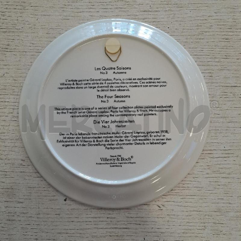 PIATTO VILLEROY BOCH AUTUNNO NAIF   | Mercatino dell'Usato Bologna 2