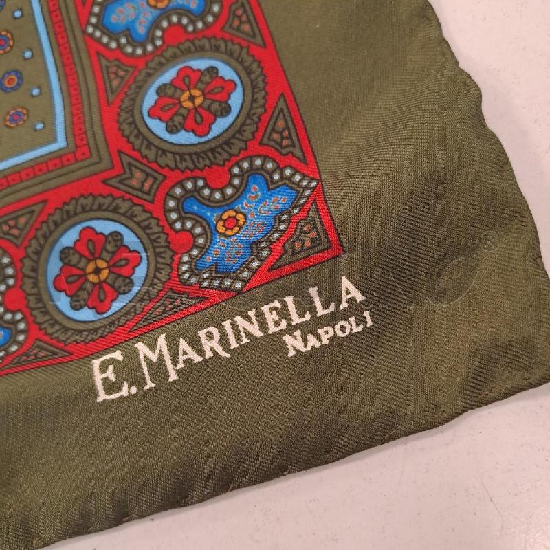 POCHETTE E.MARINELLA VERDE ROSSO AZZURRO SETA | Mercatino dell'Usato Bologna 2