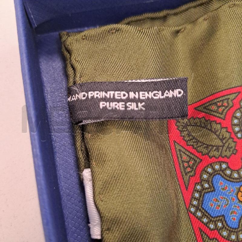 POCHETTE E.MARINELLA VERDE ROSSO AZZURRO SETA | Mercatino dell'Usato Bologna 5