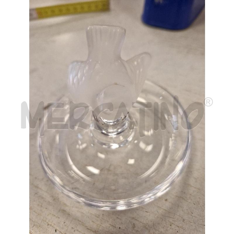 PORTA ANELLO    LALIQUE FRANCE UCCELLINO | Mercatino dell'Usato Bologna 5