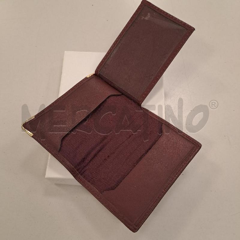 PORTA CARTE CARTIER PELLE BORDEAUX | Mercatino dell'Usato Bologna 4