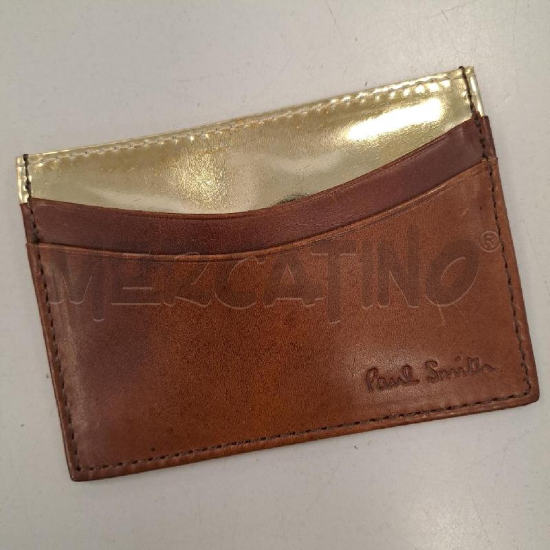 PORTA CARTE PAUL SMITH MARRONE PART DORATO | Mercatino dell'Usato Bologna 1
