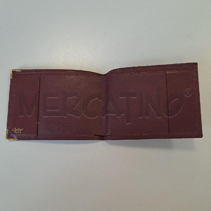 PORTA FOGLIO CARTIER CON PORTAASSEGNI BORDEAUX | Mercatino dell'Usato Bologna 2