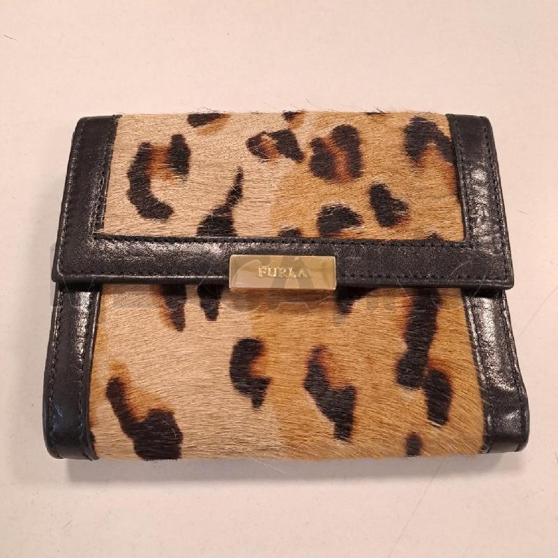 PORTA FOGLIO FURLA CAVALLINO LEOPARDATO | Mercatino dell'Usato Bologna 1