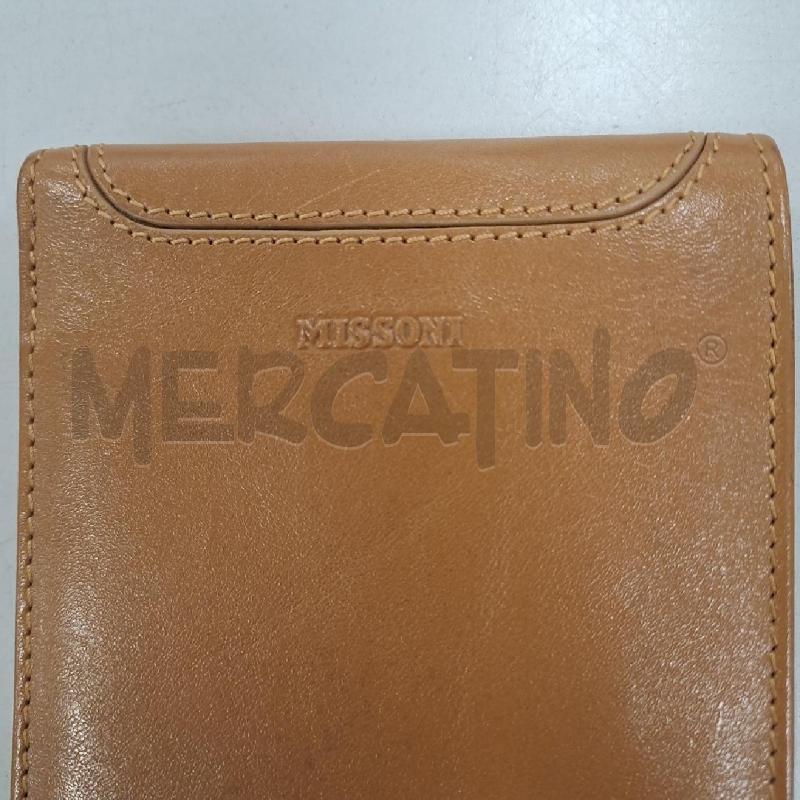 PORTA FOGLIO MISSONI PELLE MARRONE CHIARO | Mercatino dell'Usato Bologna 2