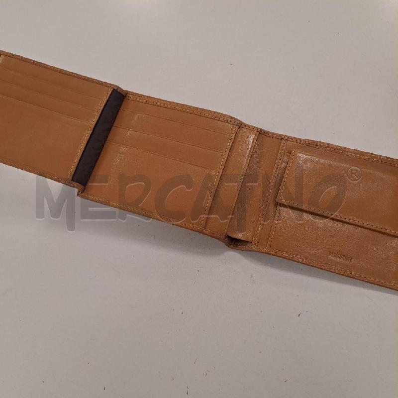 PORTA FOGLIO MISSONI PELLE MARRONE CHIARO | Mercatino dell'Usato Bologna 3