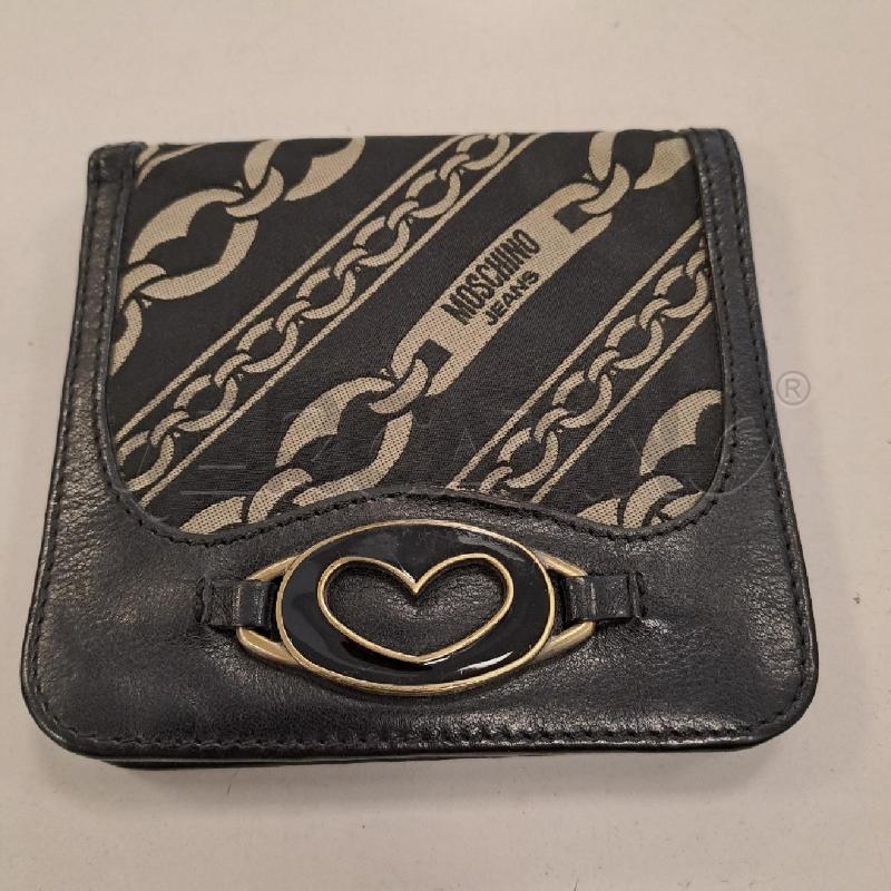 PORTA FOGLIO MOSCHINO JEANS NERO | Mercatino dell'Usato Bologna 1