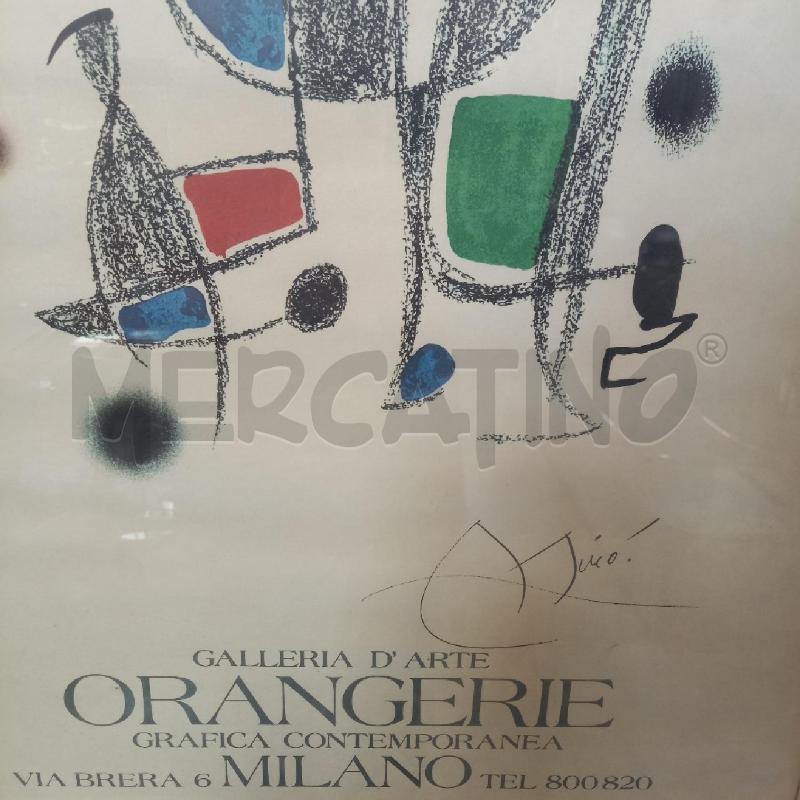 POSTER MIRO GALLERIA ORANGERIE | Mercatino dell'Usato Bologna 3