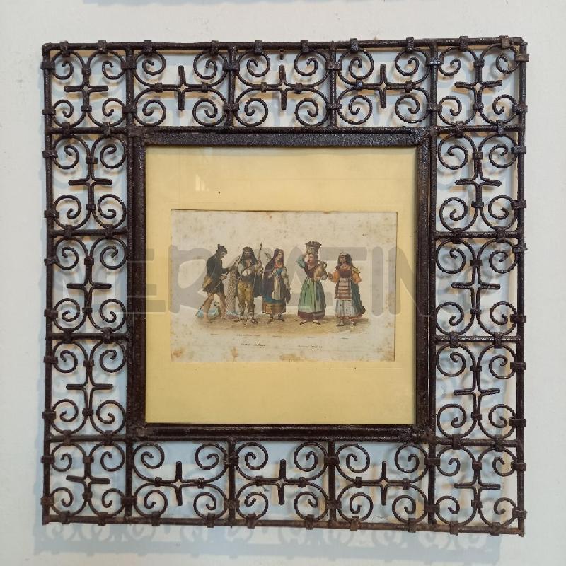 QUADRETTO CORNICE FERRO QUADRATA | Mercatino dell'Usato Bologna 1