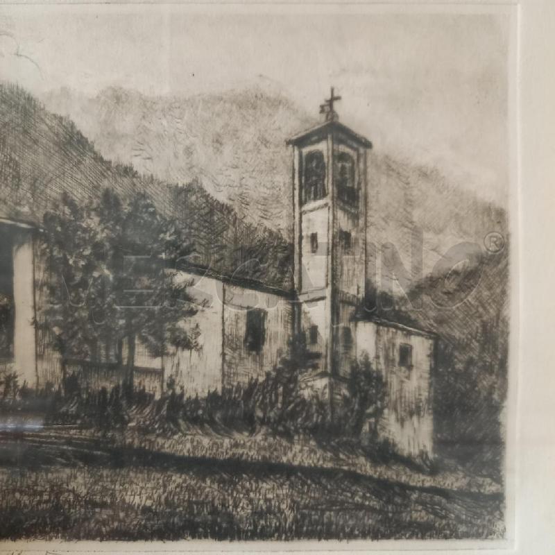 QUADRETTO GRAFICA CHIESA 1970 | Mercatino dell'Usato Bologna 2