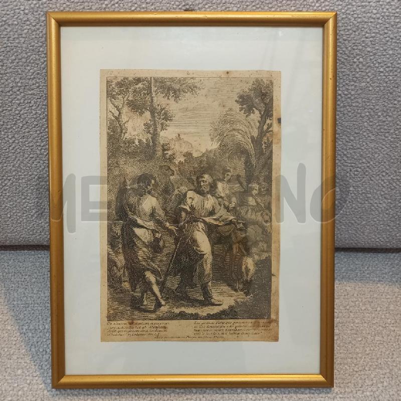 QUADRETTO STAMPA VECCHIA ABRAHAM | Mercatino dell'Usato Bologna 1