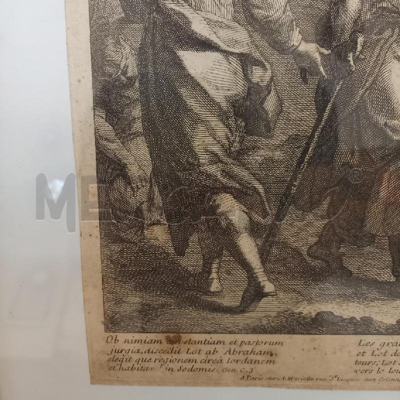 QUADRETTO STAMPA VECCHIA ABRAHAM | Mercatino dell'Usato Bologna 3