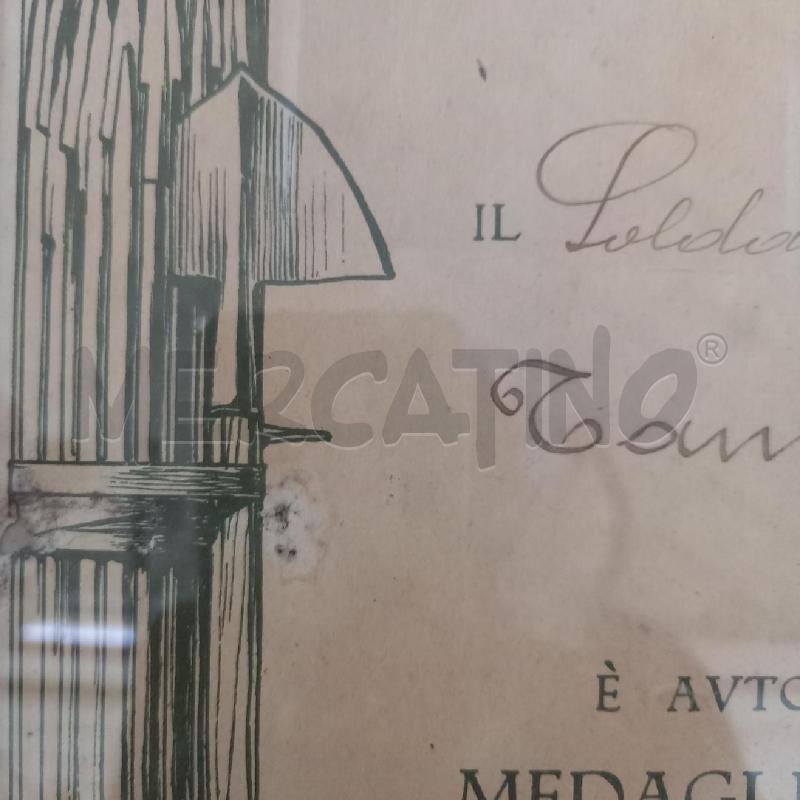 QUADRETTO VECCHIO MEDAGLIA GUERRA | Mercatino dell'Usato Bologna 4