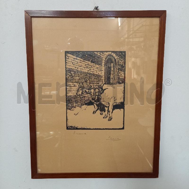 QUADRETTO VECCHIO PASQUINI MUCCHE | Mercatino dell'Usato Bologna 1