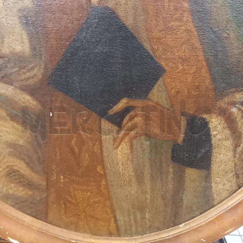 QUADRETTO VECCHIO PERSONAGGIO IN OVALE | Mercatino dell'Usato Bologna 3