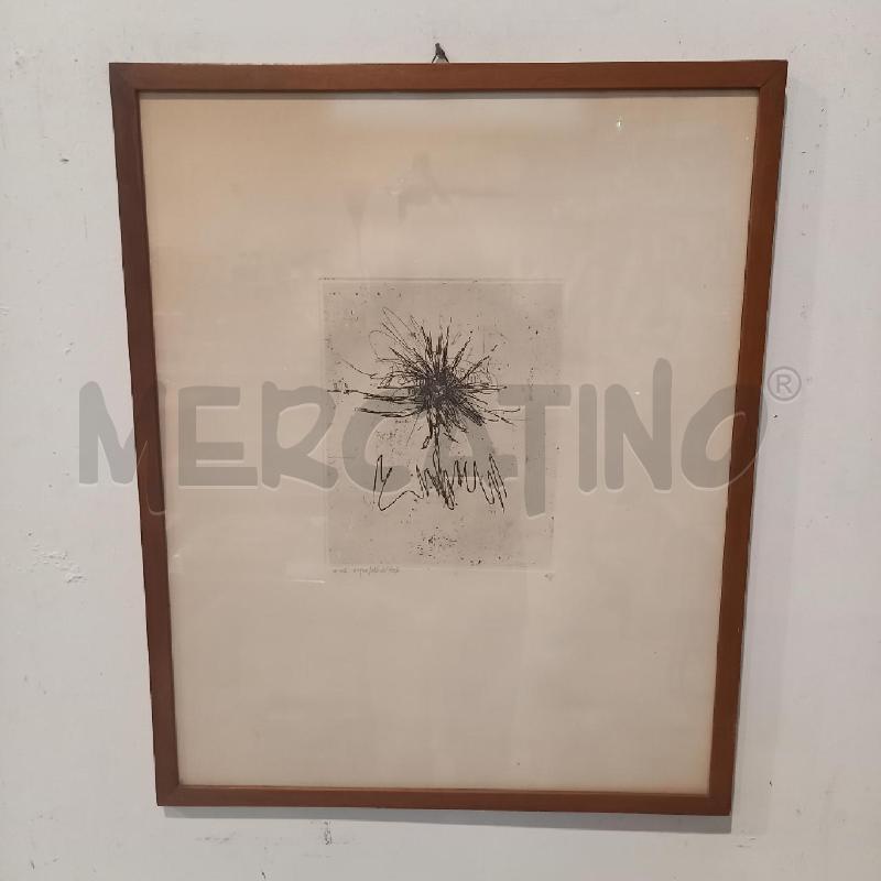 QUADRO ACQUAFORTE FIORE | Mercatino dell'Usato Bologna 1