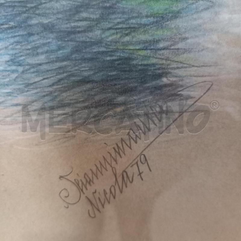 QUADRO ALBERI PASTELLO SU CARTA  | Mercatino dell'Usato Bologna 2