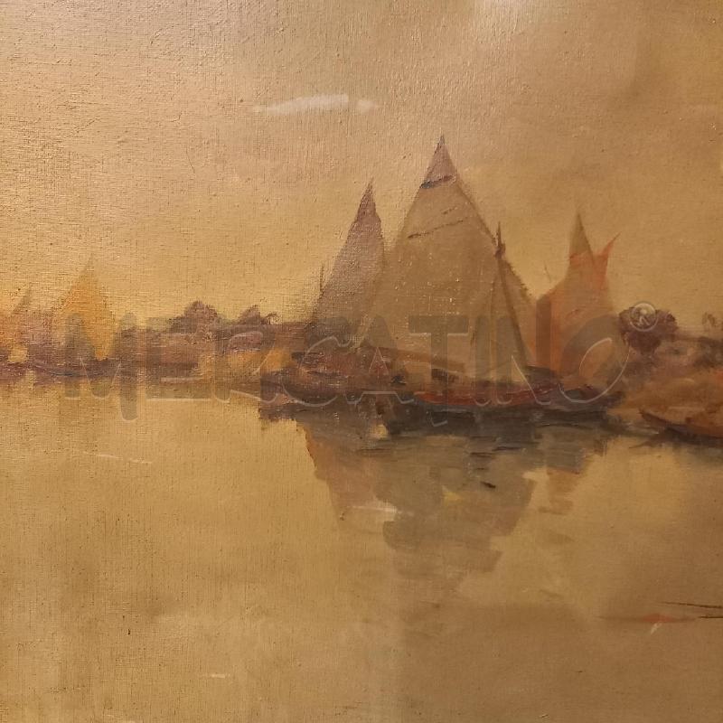 QUADRO BARCHE SUL FIUME  | Mercatino dell'Usato Bologna 4